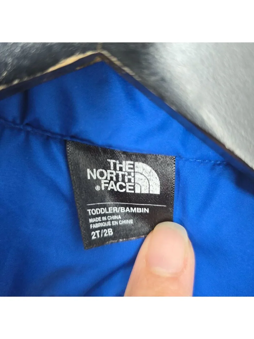 The North Face Royal Blue 550 Puffer Coat Winter Jacket Todder Size 2T